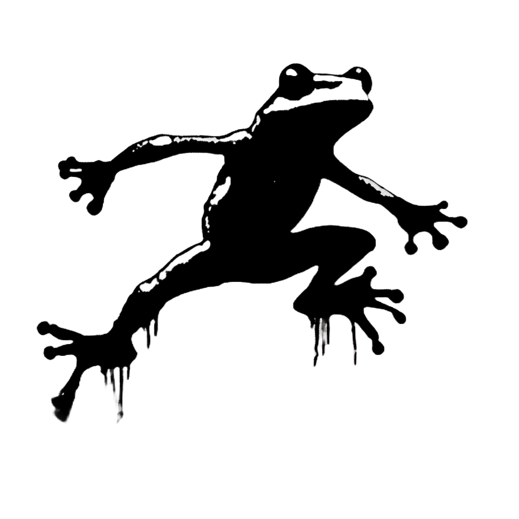 Leapfrogger frog silhouette